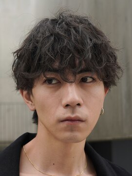 フィフス 原宿(fifth) 原宿緩めツイストスパイラルパーマメンズカットラウンドマッシュ