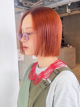 ショートダブルカラーハイトーンボブ小顔_ba523951