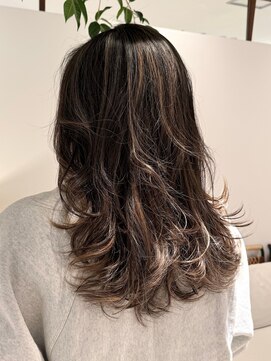 地毛ハイライト×グラデーションカラー