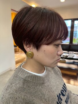 ヴィスト バイ レボ(VIST by REVO) ピンクベージュ/アンブレラカラー/クールショート/前髪/新松戸