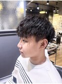 ナチュラルツイストパーマ×ラフマッシュ