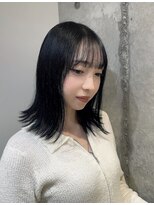 スーリール 西大分店(Sourire) 【sourire西大分】髪質も改善 ブルーブラック