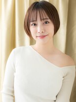 カバーヘア ブリス 志木南口駅前店(COVER HAIR bliss)&nbsp;ブリーチなしミルクブラウン大人ショートヘア30代40代324Z志木