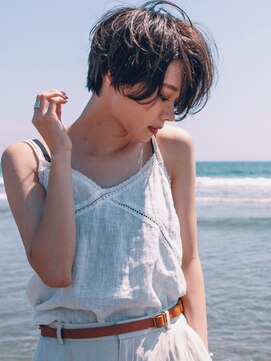 シカタ シーカ 鎌倉(CICATA/ShIKA.) ブルージュカラーのふわ軽ショート【CICATAセキグチ/鎌倉】