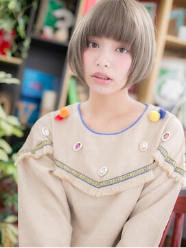 カバーヘア イヴ 戸頭店(COVER HAIR EVE) *+EVE戸頭+*… カラーで差のつく◎個性派前下がりボブec