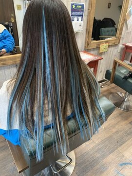 エイチアンドケー(H&K) エクステでスタイリッシュハイライト    髪質改善