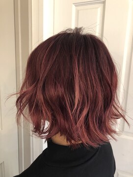 ロンドアベニール 北千住(Lond avenir) namie ブリーチダブルカラー×REDカラー