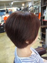 ヴァンテアン 巣鴨店 大人可愛い30代40代50代黒髪前下がりひし形小顔ボブ丸みショート