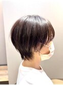 ブラックラベンダー/束感ショート/ヘルシーショート
