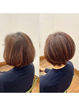 デュアル(dual) 40代／定期悩み解決☆ショートボブ　静岡市／葵区