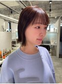 切りっぱなしボブ