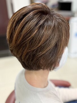 ヘアークリアー 春日部 大人可愛いショートスタイル/脱白髪染め/30代40代50代/春日部