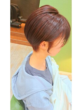 ジプソ(Gypso Hair salon) ハンサムショート×レッドブラウン