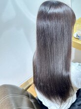 サフィール(Saphir) Saphir☆ツヤベージュカラーストレートロング「似合わせカット」