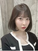 韓国風ミディアムスタイル【新宿/縮毛強制/ボブ】