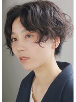 スリーアン(THREE ann.)&nbsp;大人ショートパーマ、ハンサムショートパーマ、フリンジウェーブ