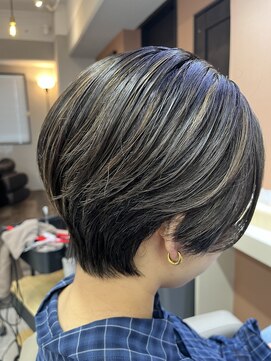 アオ 花咲町(a-o) ショートボブ♪ハイライト♪