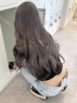 サンク 原宿 表参道(cinq) 韓国ヘア顔周りレイヤーミルクティーベージュグレージュカラー