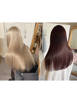 その日だけのキレイだけでなく、長期的なキレイが叶う髪質改善＊あなた史上最高の美髪へ導きます。