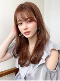 【OPEN】小顔前髪あり後れ毛サイドバングメルティカラー