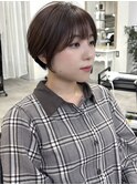 丸みショート　ショート　博多美容室