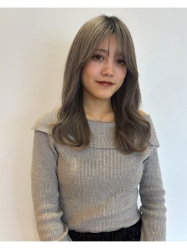 ポイントファイブバイソレイユ 藤沢店(.5 by SOLEIL) 透明感グレージュ×ゆる巻きレイヤースタイル