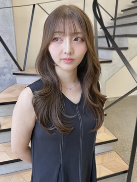 ミリ(mm) レイヤーカット オリーブベージュ カラー 韓国 髪質改善 仙台