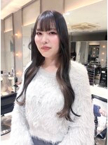 ヘアサロン ガリカ 表参道(hair salon Gallica)&nbsp;ダークグレー×ホワイトミルクティー×韓国ロング