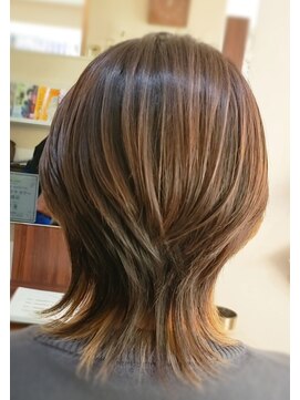 インナーカラー& ウルフっぽく