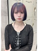 ワンズオゼ 渋谷(ONE's oze)&nbsp;ハイトーン/ダブルカラー/クラゲヘアー/オリーブグレー/小顔/