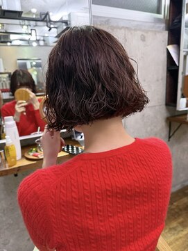 エムクランメイクス 原宿 表参道(m.clan MAKE'S) ボブパーマニュアンスパーマブラウンカラー