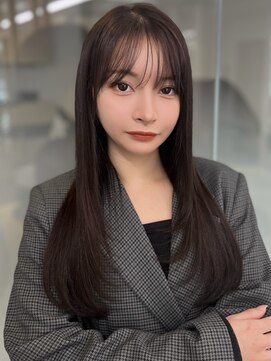 ソラ 広尾店(SORA) ロングヘア/レイヤーカット/ダークグレー