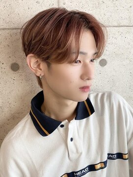 ボタニウム バイ アールサロン(BOTANIUM by RrSALON) 【BOTANIUM】メンズセンターパート×ハイトーンヘア　by林☆