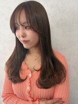 フィガロ ウメダ(FIGARO UMEDA)&nbsp;ロングレイヤー/30代/マロンベージュ/ナチュラルベージュ
