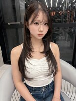 ロンドルーチェ 心斎橋(Lond luce)&nbsp;ダークパープル×ナチュラルショート［髪質改善/縮毛矯正］