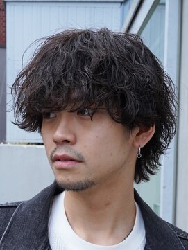フィフスパーク(fifth PARK) 渋谷波巻きスパイラルパーマシャドウパーマメンズマッシュウルフ