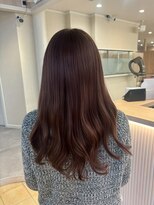 イマージュ 志免店(image)&nbsp;大人可愛い☆艶感ショコラブラウンのニュアンスロング