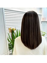 アオ 岡野 横浜(a-o)&nbsp;【安藤貴志】透明感ハイライト×艶髪◎柔らかくまとまる＊