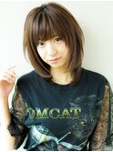 《AFLOATディル裕二朗》小顔ナチュラルミディアムシャープヘア