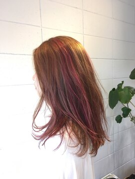 リラ ヘア サロン(rela hair salon) アッシュ×ハイライト×ピンク