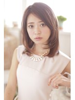 ジーナ 福岡天神(Zina)&nbsp;大人可愛い毛先ワンカールミディ２