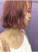 TLONY渋谷horiオススメベリーpink ボブ