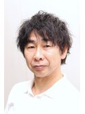 【ヨシザワ人形町】50代ツイストスパイラルパーマメンズ理容室