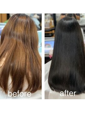 シルエットヘアメイク(silhouette hair make) 【お客様施術】艶髪♪潤髪トリートメントで髪質改善
