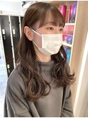 【ANNEXハザマ】ナチュラル可愛い王道ミディ×アッシュベージュ