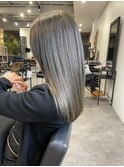 20代30代40代艶感ストレートオリーブカラー透明感ロング