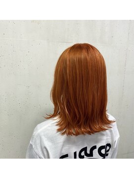 ゴットフロー(GOTTO FLOW) 外ハネ/オレンジカラー/韓国/レイヤー