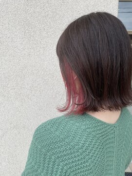 ゴットラトゥール(GOTTO LATOUR) 外ハネボブのインナーデザインカラー/艶髪でサラサラストレート