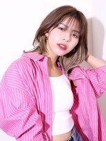 ヨファヘアー 岡本店(YOFA hair)&nbsp;うる艶サラ髪インナーグレージュカラー1101