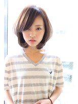 【30代40代50代】大人可愛いひし形ミディアムレイヤー